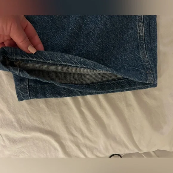 & Other Stories Pleated Wide Leg Trouser Jeans Size 12 - Picture 6 of 8